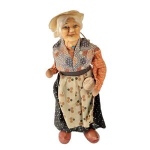Ravca France Original B.Ravca Normandie 10" Cloth Doll Handmade Fabric Tag